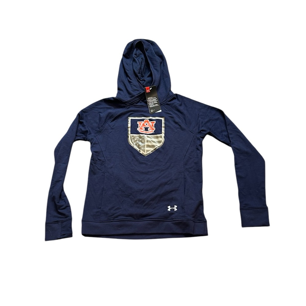Auburn Tigers Under Armour Women’s Military Pullover Hoodie Sweatshirt Small